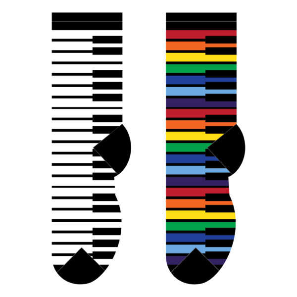 Colorful Piano Keys - Small/Med Adult