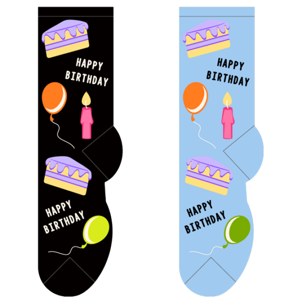 happy birthday fundraising socks