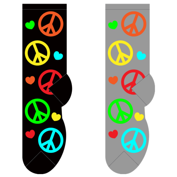 peace fundraising socks
