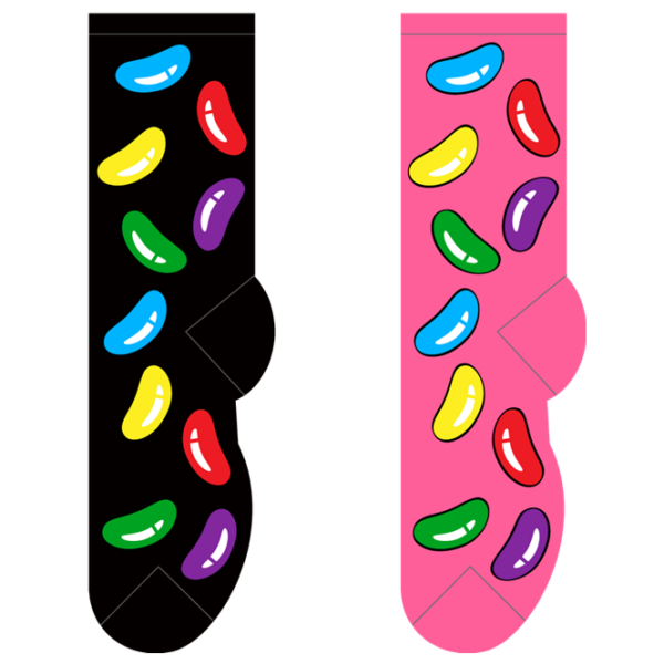 jelly bean fundraising socks