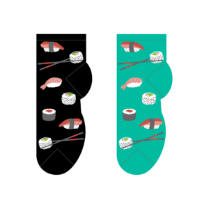 sushi fundraising socks