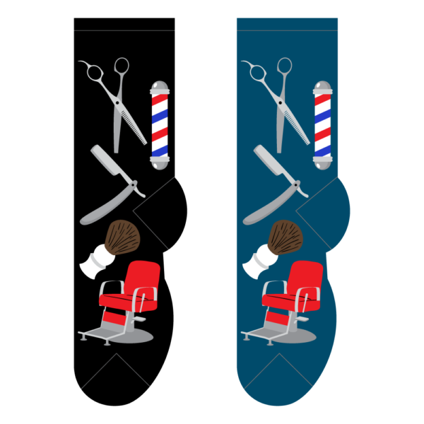 barber novelty socks