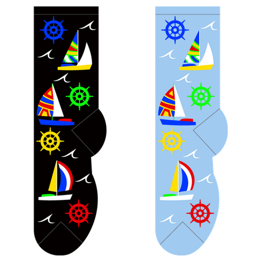 sailing novelty socks