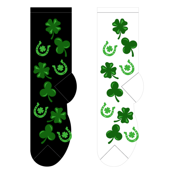 lucky symbols novelty socks