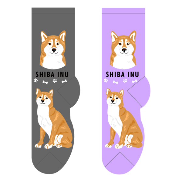 shiba inu novelty socks