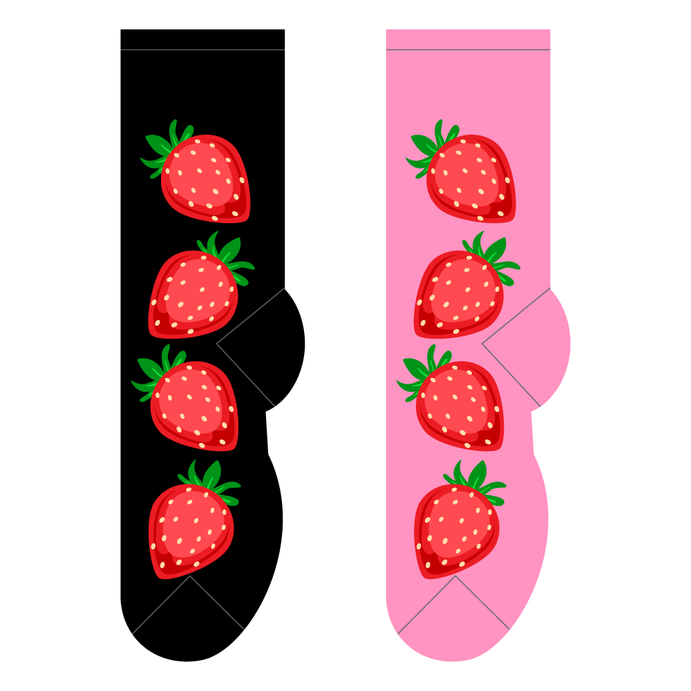 strawberry novelty socks