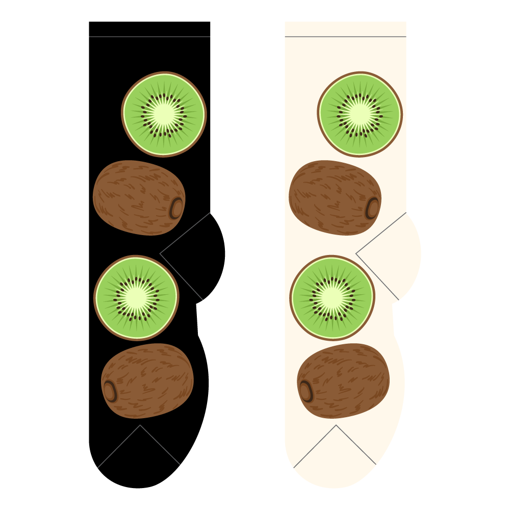 kiwi novelty socks