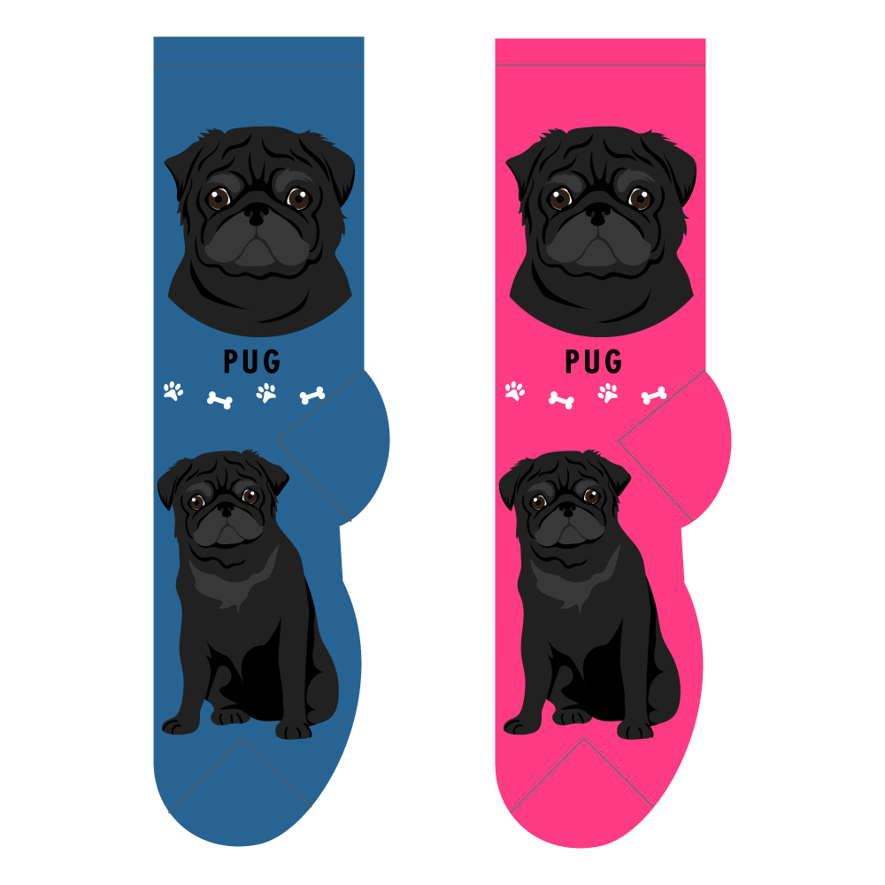pug novelty socks